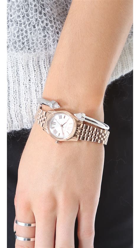 michael kors lexington watch petite|Michael Kors lexington mini watch.